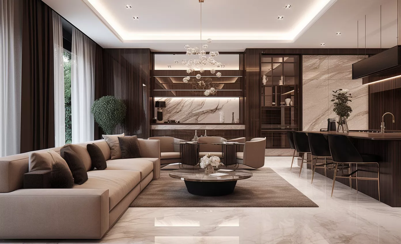 إدارة وتنفيذ مشاريع الفلل والشقق الفاخرة